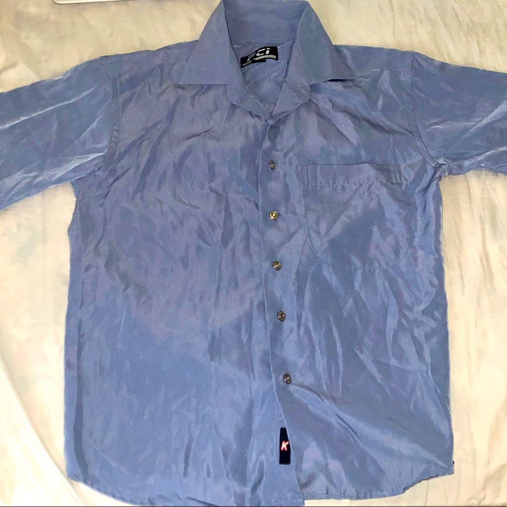 Blue boy bottom down shirt